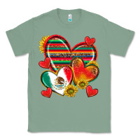 Sage Mexican Hearts Classic Tee - texasbilliewilder