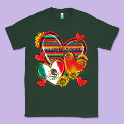 Mexican Hearts Classic Tee Designed By Texasbilliewilder