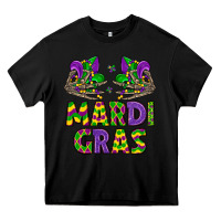 Black mardi gras Heavy Core Tee - LillyAllenDesigns