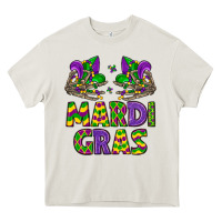Cream mardi gras Heavy Core Tee - LillyAllenDesigns