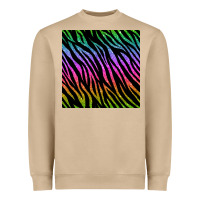 Zebra Glitter Seamless Pattern Heavyweight Sweatshirt | Teevron