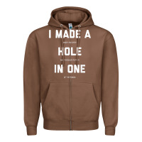 Chestnut Funny Golf Shirts For Men Women Hole In One Golf Gag Gifts Zipper Hoodie - minhPixels