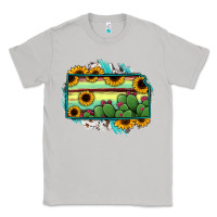 Moon Dust Kansas map sunflower catus serape Classic Tee - RanaPortraitStore