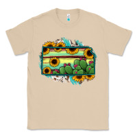 Mushroom Kansas map sunflower catus serape Classic Tee - RanaPortraitStore