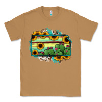Toasted Coconut Kansas map sunflower catus serape Classic Tee - RanaPortraitStore