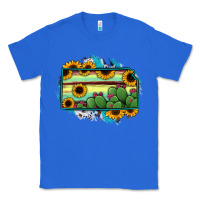 True Royal Kansas map sunflower catus serape Classic Tee - RanaPortraitStore