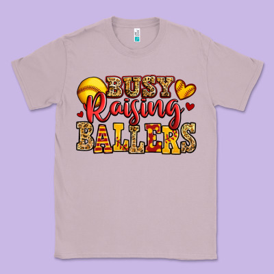 Busy Raising Ballers Softball Classic Tee Designed By Jasminsmagicworld