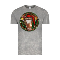 Cloud Rock Longhorn Cow Christmas Vintage Tee - RanaPortraitStore