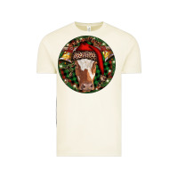 Vintage Arctic Longhorn Cow Christmas Vintage Tee - RanaPortraitStore