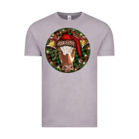 Vintage Zinc Longhorn Cow Christmas Vintage Tee - RanaPortraitStore