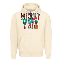 Sandshell merry christmas y'all Zipper Hoodie - CowhideDigitalArt