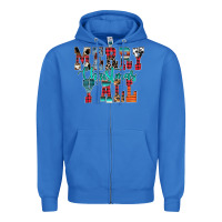 Merry Christmas Y'all Zipper Hoodie | Teevron