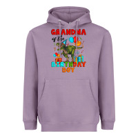 Lavender grandma of the birthday boy t rex Heavyweight Hoodie - Artiststas