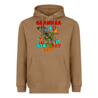Toasted Coconut grandma of the birthday boy t rex Heavyweight Hoodie - Artiststas