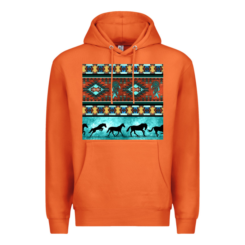 Native American Aztec Seamless Pattern Premium Hoodie by BundleAndBundleShop | Teevron