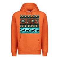 Carrot native american aztec seamless pattern Premium Hoodie - BundleAndBundleShop