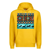 Lemon native american aztec seamless pattern Premium Hoodie - BundleAndBundleShop