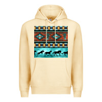 Pina Colada native american aztec seamless pattern Premium Hoodie - BundleAndBundleShop