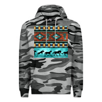 Slate Camo native american aztec seamless pattern Premium Hoodie - BundleAndBundleShop
