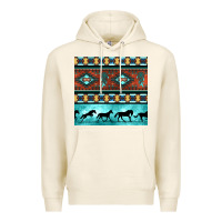 Tofu native american aztec seamless pattern Premium Hoodie - BundleAndBundleShop