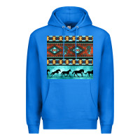 True Royal native american aztec seamless pattern Premium Hoodie - BundleAndBundleShop