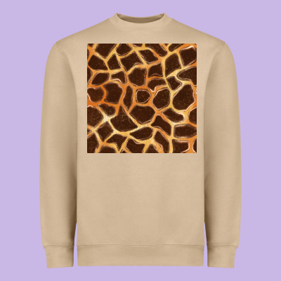 Giraffe Seamless Pattern Heavyweight Sweatshirt Designed By Bundleandbundleshop