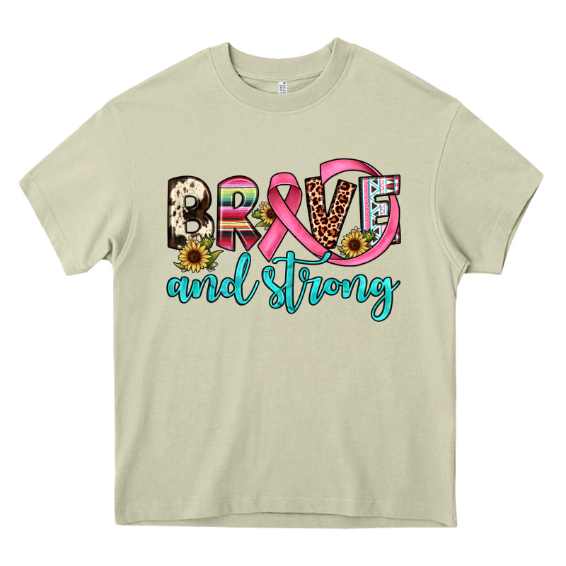 Brave And Strong Heavy Core Tee by JahusDesignShop | Teevron