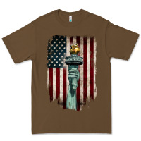 Cacao statue of liberty torch Premium Tee - BarkalooDesign