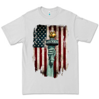 Dove Grey statue of liberty torch Premium Tee - BarkalooDesign