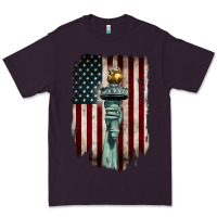 Plum statue of liberty torch Premium Tee - BarkalooDesign