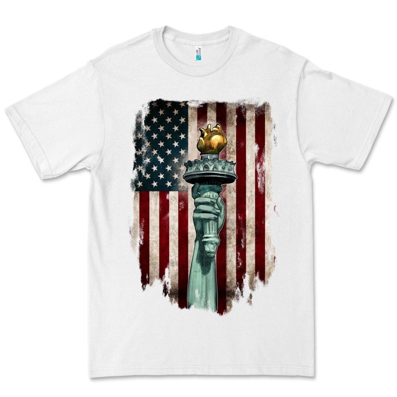 Statue Of Liberty Torch Premium Tee by BarkalooDesign | Teevron