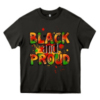 Asphalt black and proud Heavy Core Tee - LillyAllenDesigns