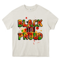 Cream black and proud Heavy Core Tee - LillyAllenDesigns
