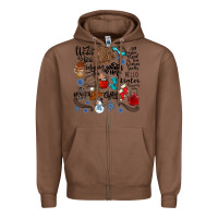 Chestnut winter festive essentials Zipper Hoodie - CowhideDigitalArt