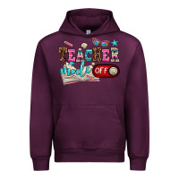 Mauve Wine teacher mode off Urban Hoodie - AdoDesignShop