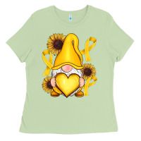 Matcha Childhood Cancer gnome Ladies Tee - RanaPortraitStore