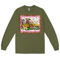 Army Green Easter Day with farm animals tumbler Long Sleeve Tee - HowdyJamesFarm
