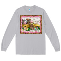 Moon Dust Easter Day with farm animals tumbler Long Sleeve Tee - HowdyJamesFarm