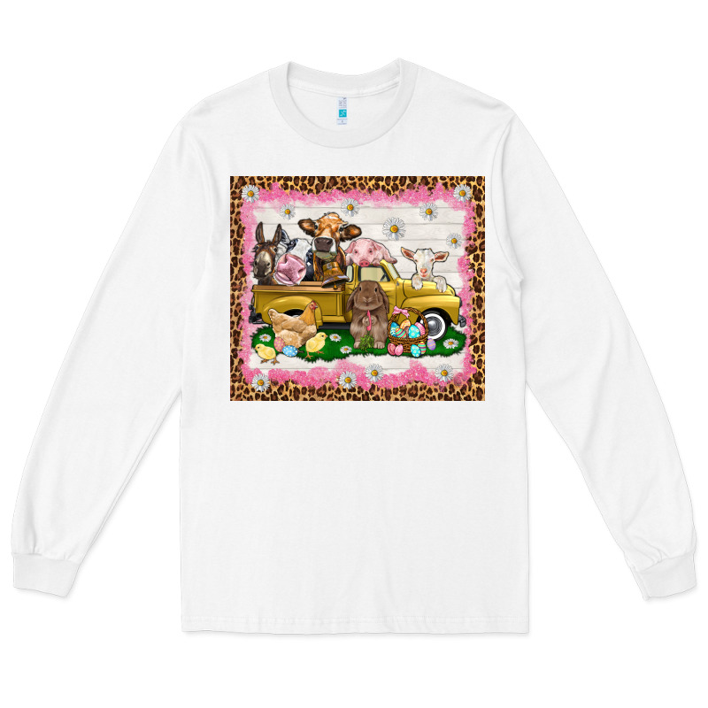 Easter Day With Farm Animals Tumbler Long Sleeve Tee by HowdyJamesFarm | Teevron