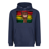 Navy june juneteenth Heavyweight Hoodie - Artiststas