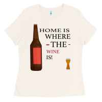 Bone HOME IS WHERE THE WINE IS Ladies Tee - Bettercallsaul
