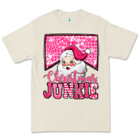 Bone pink Christmas junkie Santa Claus Premium Tee - Jasminsmagicworld