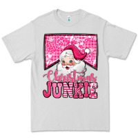 Dove Grey pink Christmas junkie Santa Claus Premium Tee - Jasminsmagicworld