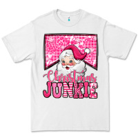 White pink Christmas junkie Santa Claus Premium Tee - Jasminsmagicworld