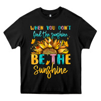 Black when you dont find the sunshine be the sunshine Heavy Core Tee - LillyAllenDesigns