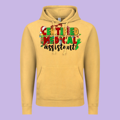 Certified Medical Assistant Vintage Hoodie Designed By Cowgirlartshop