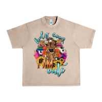 French Oak Holy cow i am cute baby cow Urban Heavy Tee - HowdyJamesFarm