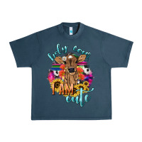 Midnight Navy Holy cow i am cute baby cow Urban Heavy Tee - HowdyJamesFarm