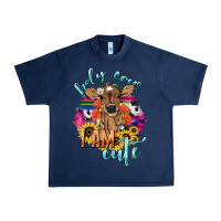 Navy Holy cow i am cute baby cow Urban Heavy Tee - HowdyJamesFarm