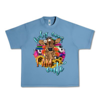 Pebble Blue Holy cow i am cute baby cow Urban Heavy Tee - HowdyJamesFarm